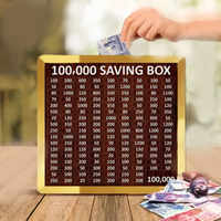 Wooden Money Saving Box Combo – Savings Goals for 5L, 3L, 2L, 1L, 50K, Hajj, Umrah, Qurbani, Mobile, Kids, Karbala, CS Bike, CG125 & Bicycle – Handmade Lock-Free Wooden Savings Boxes with Printed Labels for Personal, Family & Spiritual Goals