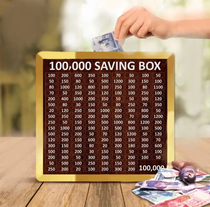 Wooden Money Saving Box Combo – Savings Goals for 5L, 3L, 2L, 1L, 50K, Hajj, Umrah, Qurbani, Mobile, Kids, Karbala, CS Bike, CG125 & Bicycle – Handmade Lock-Free Wooden Savings Boxes with Printed Labels for Personal, Family & Spiritual Goals