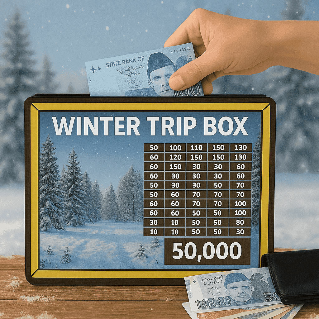 Wooden Money Saving Box Combo – Savings Goals for 5L, 3L, 2L, 1L, 50K, Hajj, Umrah, Qurbani, Mobile, Kids, Karbala, CS Bike, CG125 & Bicycle – Handmade Lock-Free Wooden Savings Boxes with Printed Labels for Personal, Family & Spiritual Goals